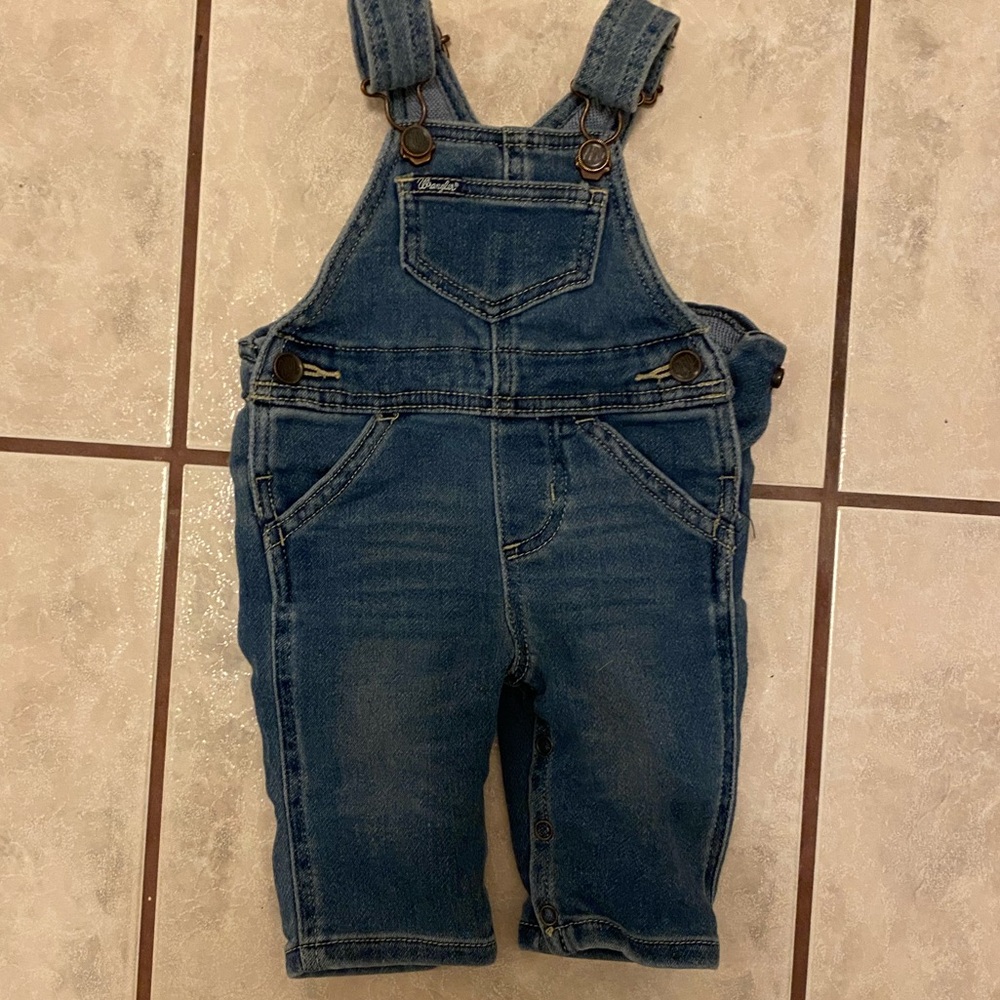 3-6M Infant Wrangler Overalls Girls
